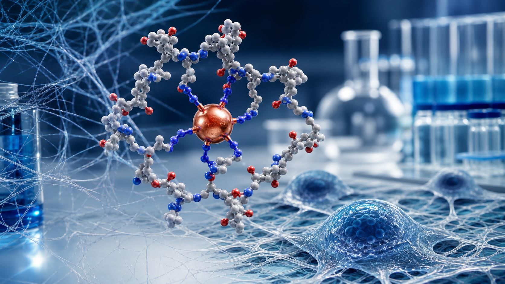 GHK-Cu copper peptide cellular repair research visualization