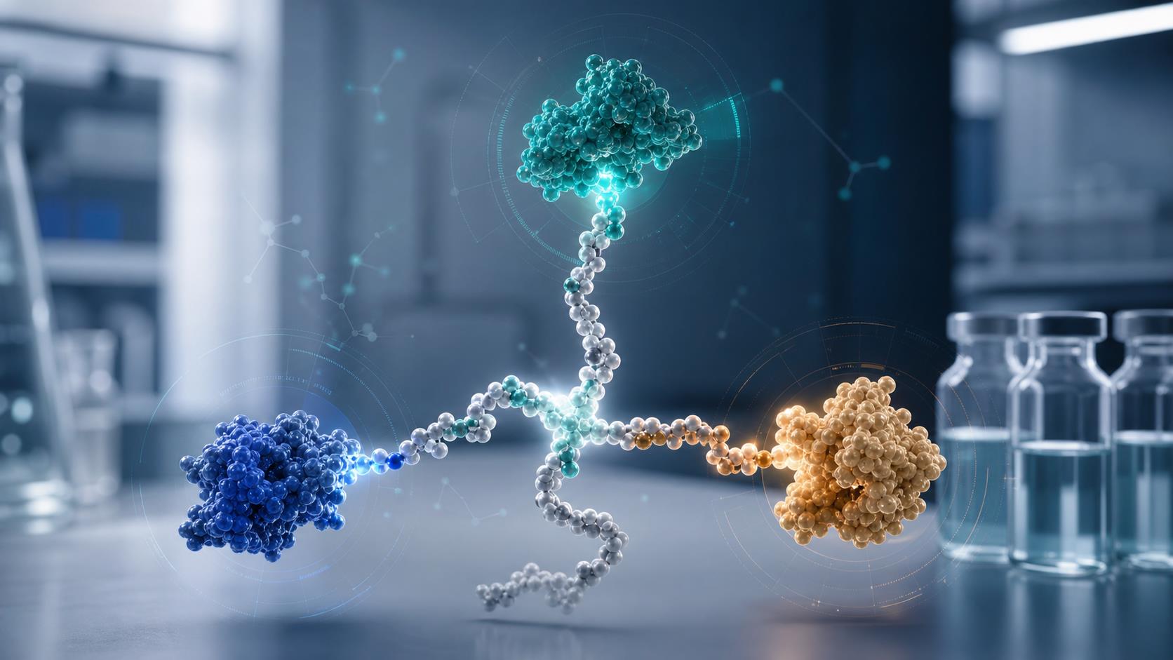 Retatrutide triple-receptor metabolic research visualization