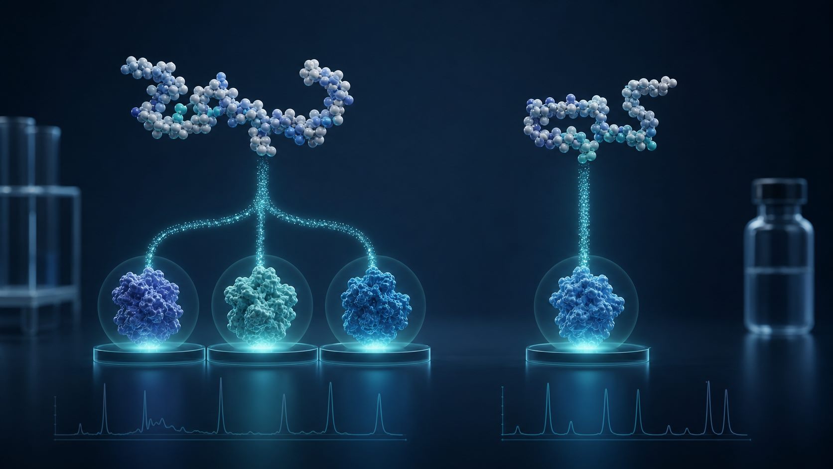 Retatrutide and tirzepatide receptor pathways compared